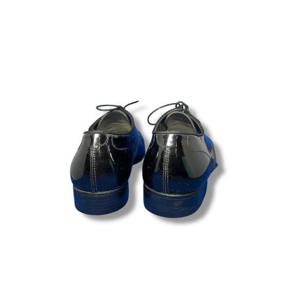 Bally Men’s Patent Leather Derby Shoes 9 US / 8 EU Black Made in Italy Switzerla - Picture 7 of 12